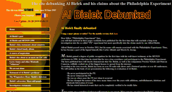 Desktop Screenshot of bielek-debunked.com